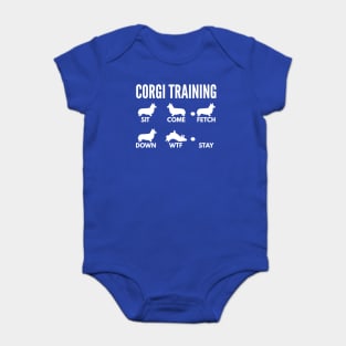 Corgi Training Corgi Dog Tricks Baby Bodysuit